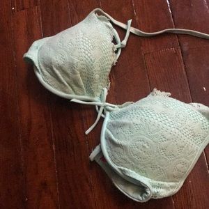 Teal Victoria secret bikini top